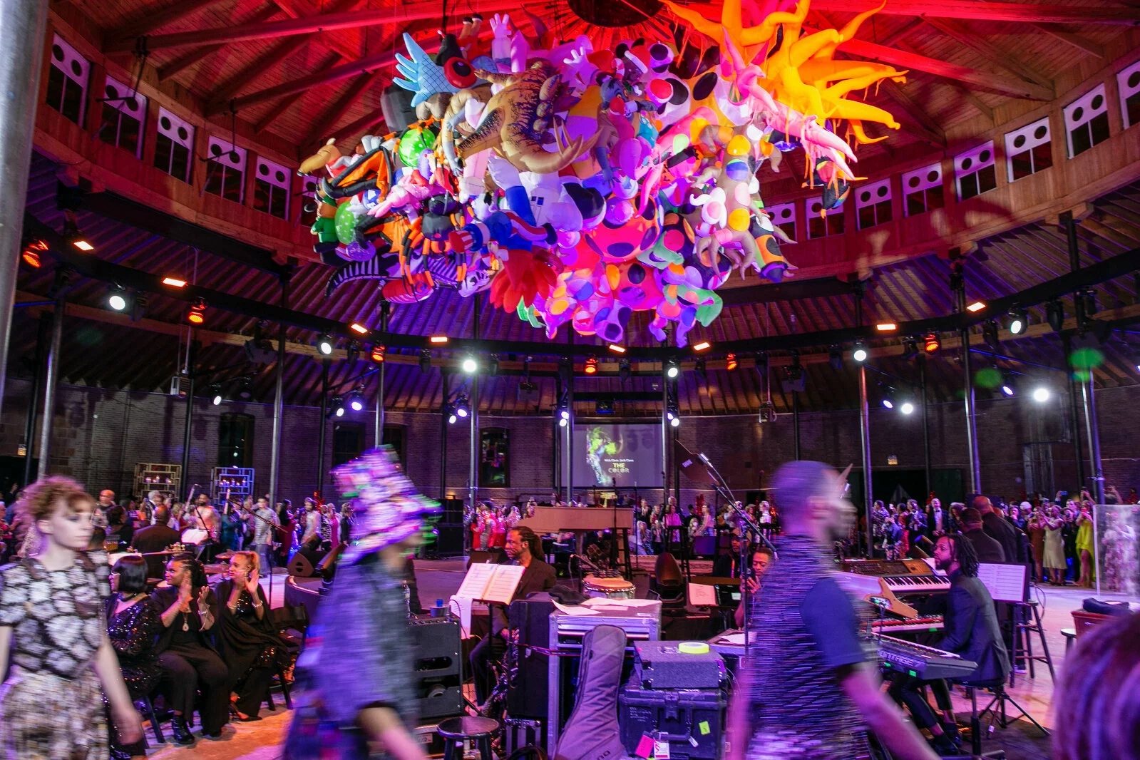 Nick Cave and Jack Cave, <i>The Color Is</i>, performance at ArtEdge Gala in the DuSable Museum of African American History Roundhouse. May 21, 2022. Photo: Jeremy Lawson Photography. 2022/08/JLPsecondA70300.jpg 