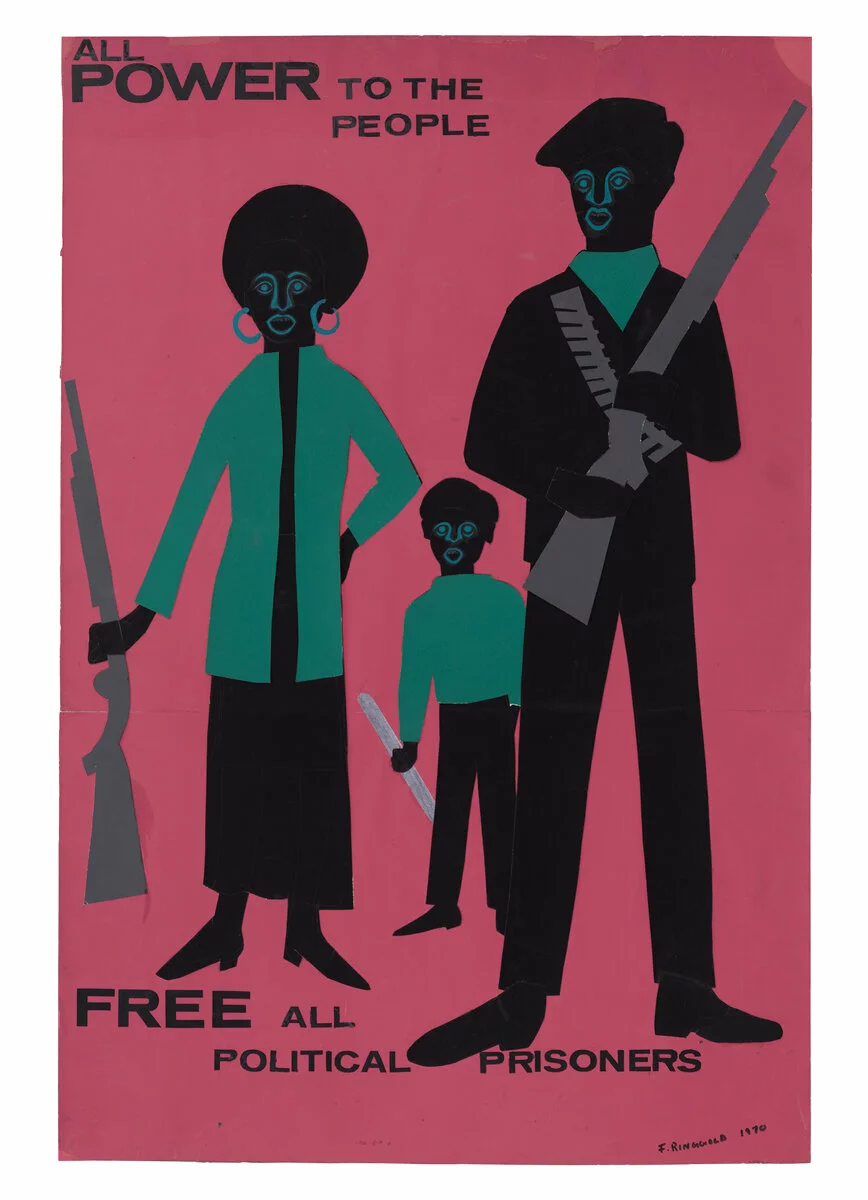Faith Ringgold (b. 1930, New York, NY), <em>All Power to the People</em>, 1970. Cut paper design for poster; 30 × 20 in. (76.2 × 50.8 cm). Private collection. © 2023 Faith Ringgold / Artists Rights Society (ARS), New York. Courtesy ACA Galleries, New York. 2023/08/P6422-0031_1-1.jpg 