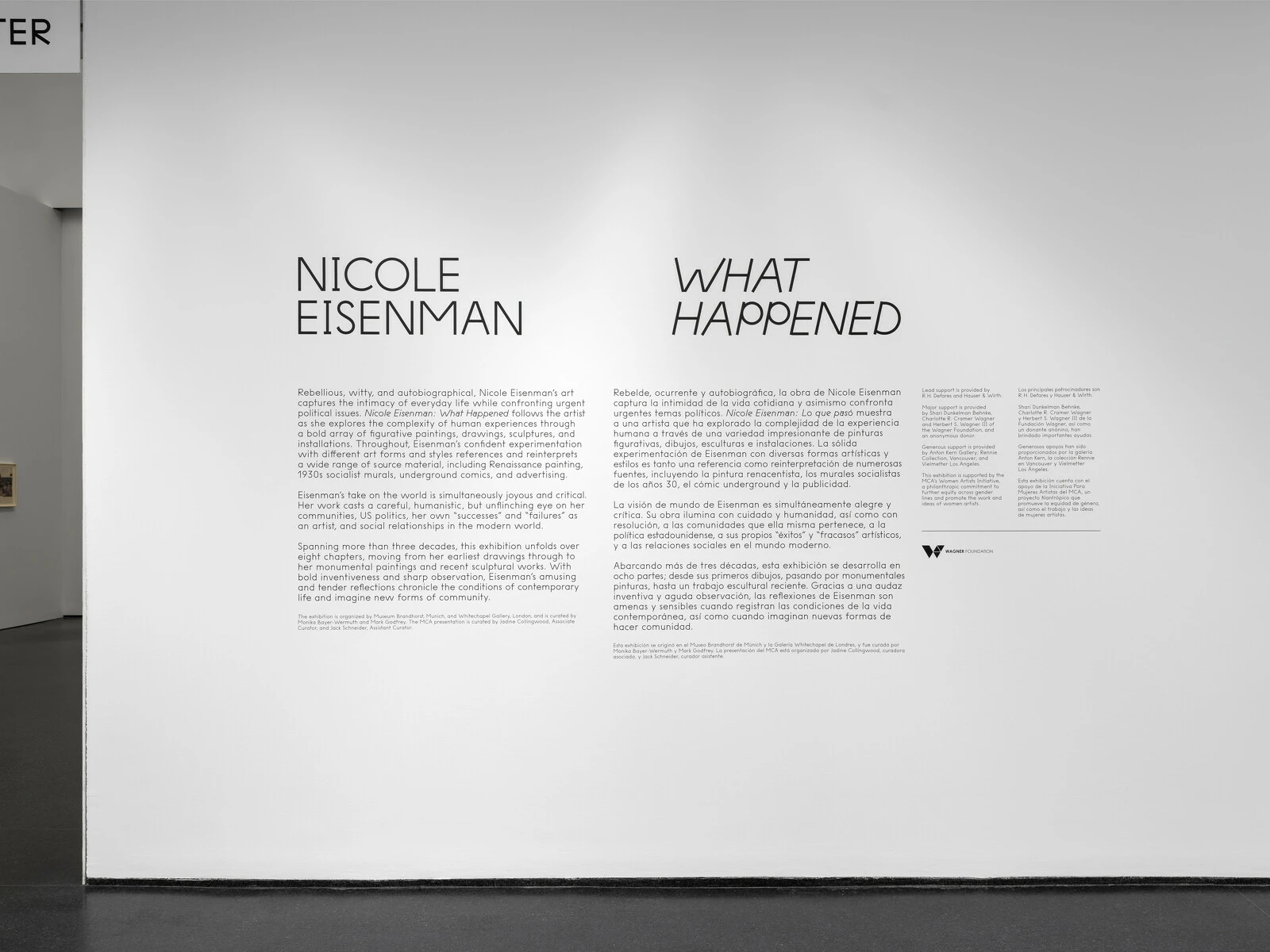 Installation view, <em>Nicole Eisenman: What Happened</em>, MCA Chicago, Apr 6–Sep 22, 2024. Photo: Shelby Ragsdale, © MCA Chicago. 2023/12/NicoleEisenman_4.8.24-7.jpg 