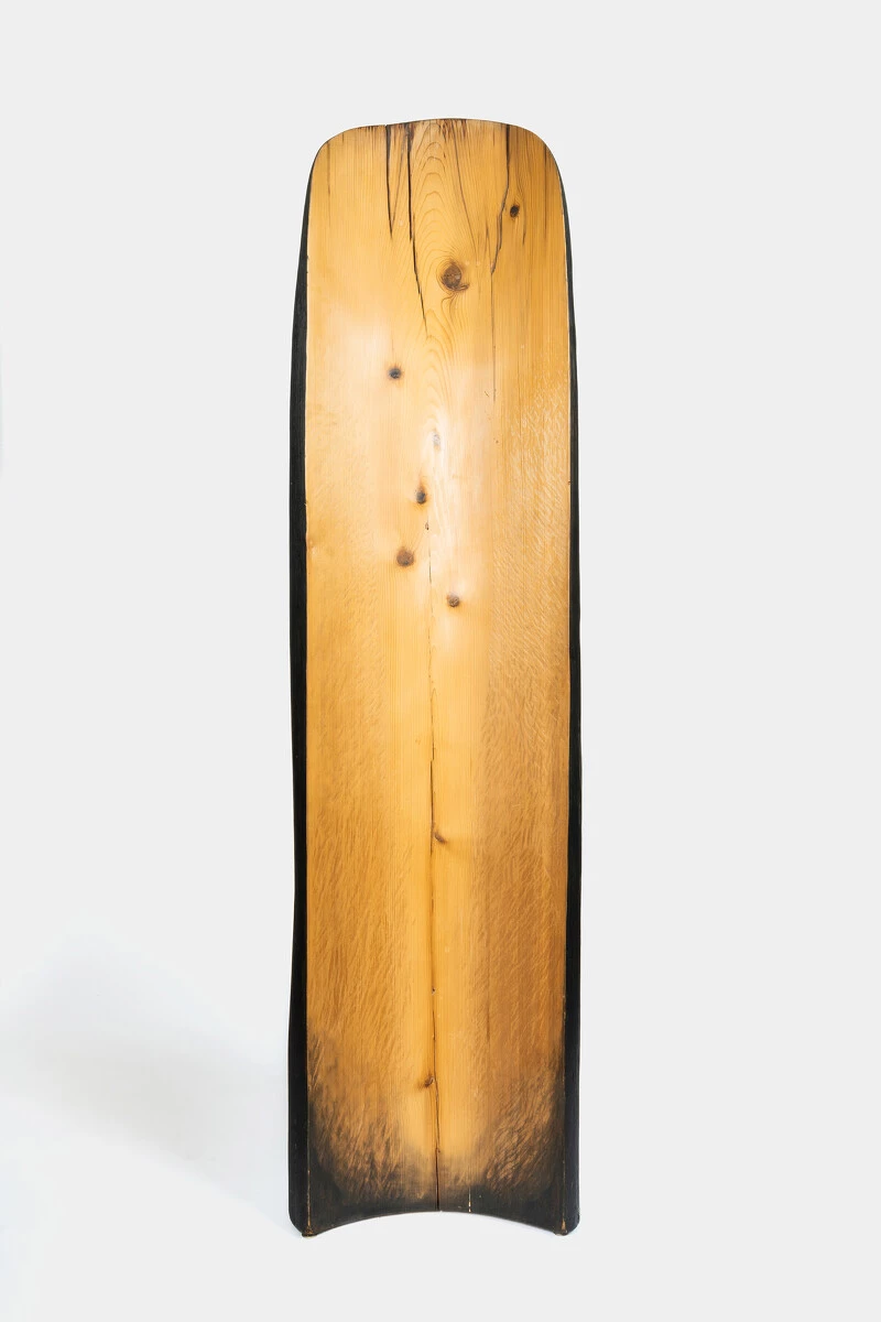 Kenzi Shiokava, <em>Primal Totem X</em>, 1999. Douglas fir post wood; 84 1/2 × 22 1/2 × 13 in. (214.6 × 57.1 × 33 cm). Courtesy the Estate of Kenzi Shiokava and Nonaka-Hill, Los Angeles & Kyoto. Photo: Taka Nonaka-Hill. 2025/10/DSC5286.jpg