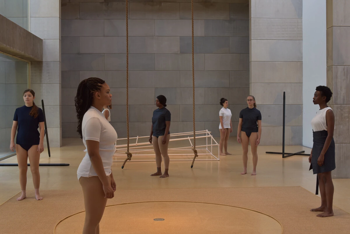 Brendan Fernandes, <em>Inaction</em>, 2019. Installation view, Ezra and Cecile Zilkha Gallery at Wesleyan University, October 2–December 8, 2019. Courtesy of the artist, Ezra and Cecile Zilkha Gallery, Monique Meloche Gallery and Susan Inglett Gallery. Photo: John Groo, courtesy of Ezra and Cecile Zilkha Gallery. 2025/11/GR1_1813.jpg