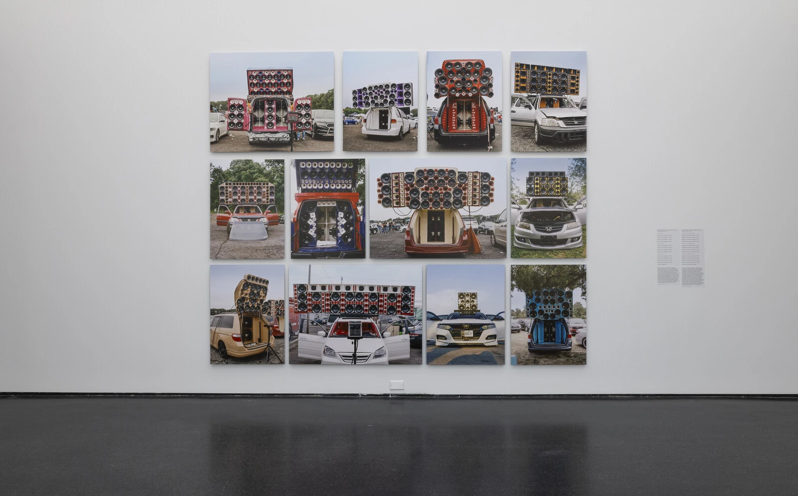 Josefina Santos, <em>Dominican Soundsystems</em>, 2021. Installation view, <em>Dancing the Revolution: From Dancehall to Reggaetón</em>, MCA Chicago, April 14–September 20, 2026. Photo: Michael Tropea, © MCA Chicago. 2025/12/065_DTR.jpg 