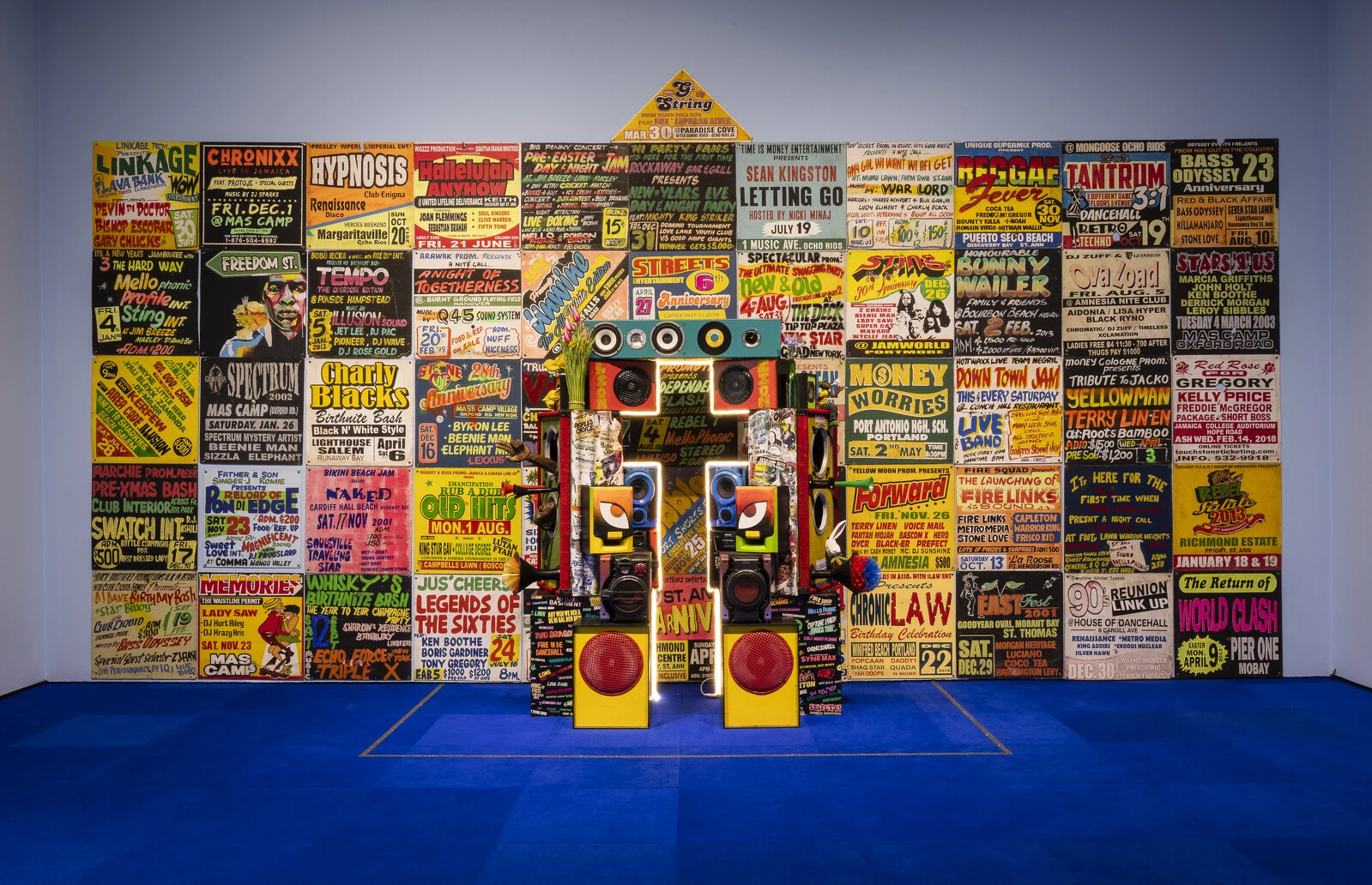 Matthew McCarthy and Maxine Walters, <em>The Most High – a serious t’ing</em>, 2026. Installation view, <em>Dancing the Revolution: From Dancehall to Reggaetón</em>, MCA Chicago, April 14–September 20, 2026. Photo: Michael Tropea, © MCA Chicago. 2025/12/072_DTR.jpg 