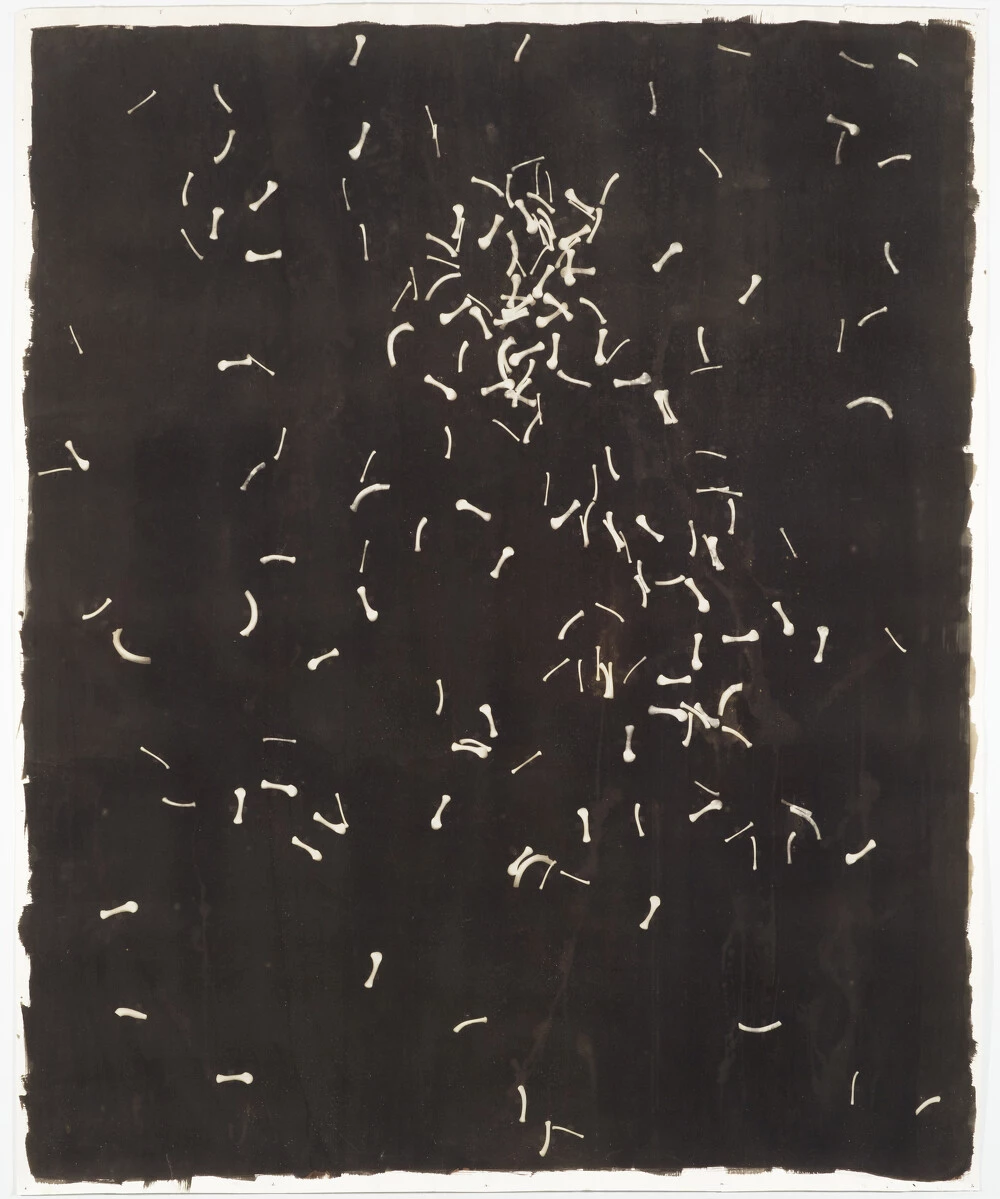 Rashid Johnson, <em>The Unwearable Dashiki</em>, 2001. Van Dyke Brown print; 98 × 80 in. (248.9 × 203.2 cm). Collection Museum of Contemporary Art Chicago, Gift of Paul and Dedrea A. Gray, 2002.93. © 2001 Rashid Johnson. Photo: Nathan Keay, © MCA Chicago. 2026/01/2002_93.jpg 